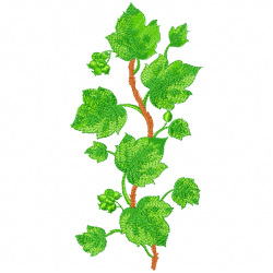 Flowers And Tree Embroidery Design 3